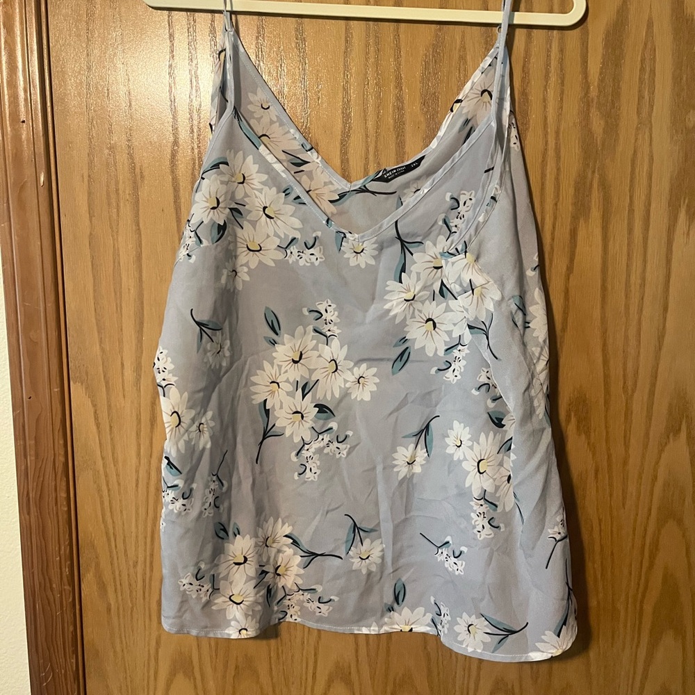 SHEIN Gray Silver Relaxed Camisole Top